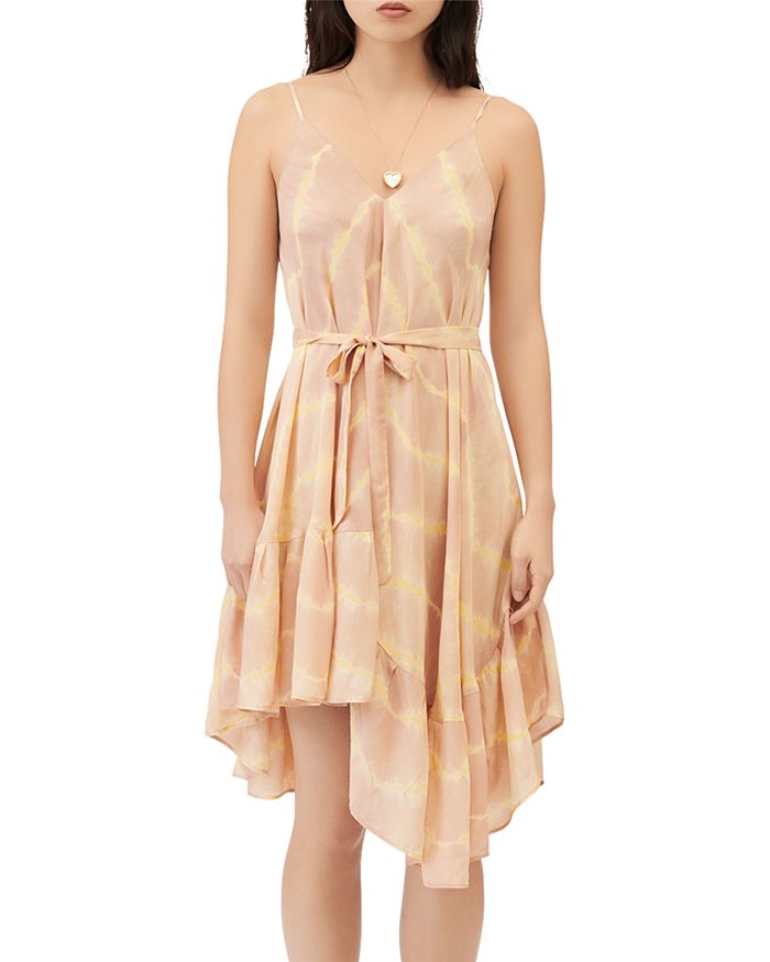 Tie dye asymmetrical top dress
