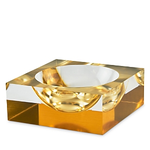 Tizo Design Lucite Clear Bowl In Gold
