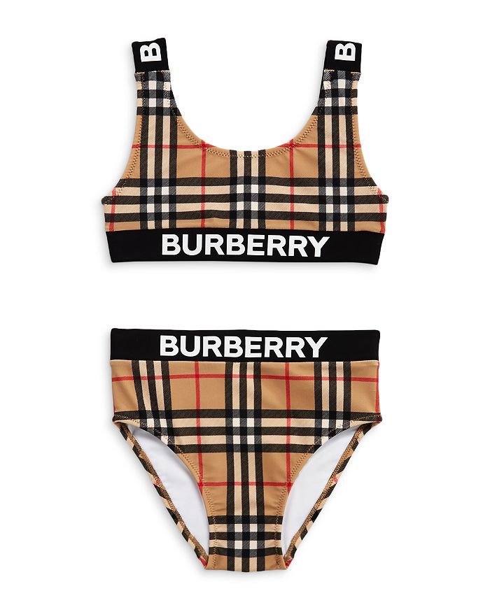 Burberry Girls' Liana Vintage Check Two-Piece Swimsuit - Little