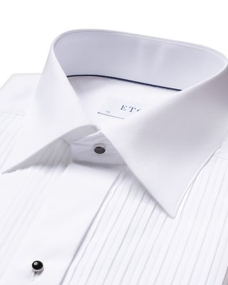 Contemporary Fit Pleated Bib Tuxedo Shirt