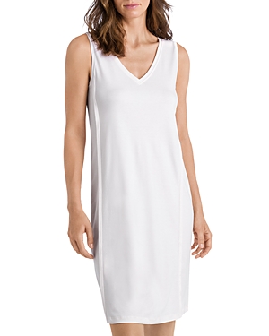 Hanro Pure Essence Tank Gown In Rosewater
