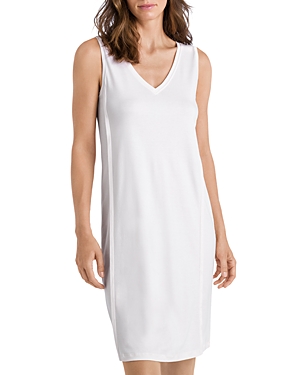 Shop Hanro Pure Essence Tank Gown In Rosewater