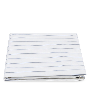 Matouk Amalfi Queen Fitted Sheet In Hazy Blue
