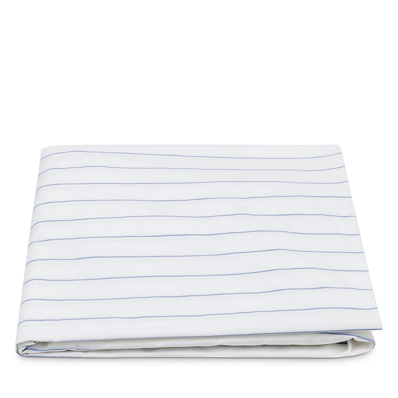 Matouk Amalfi Twin Fitted Sheet In Hazy Blue