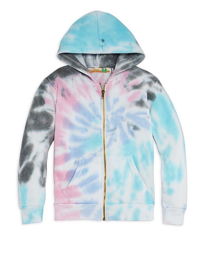Girls tie best sale dye zip hoodie