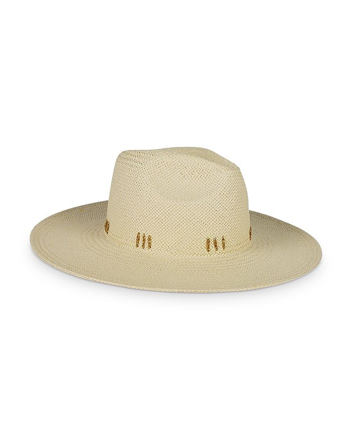 Hat Attack Matchstick Hat In Natural/gold