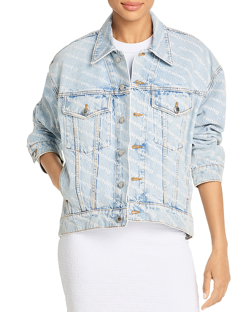 Alexander Wang T T By Alexander Wang Falling Back Jacket In Pebble Bleach