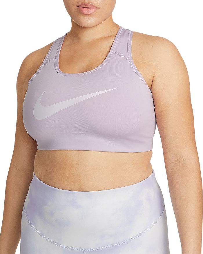 swoosh icon clash sports bra
