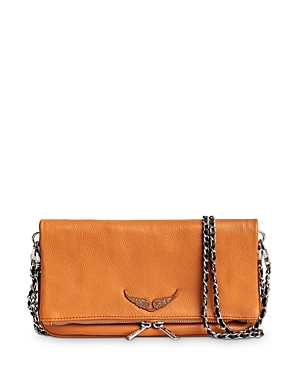 Zadig & Voltaire Logo Plaque Crossbody Bag In Tan