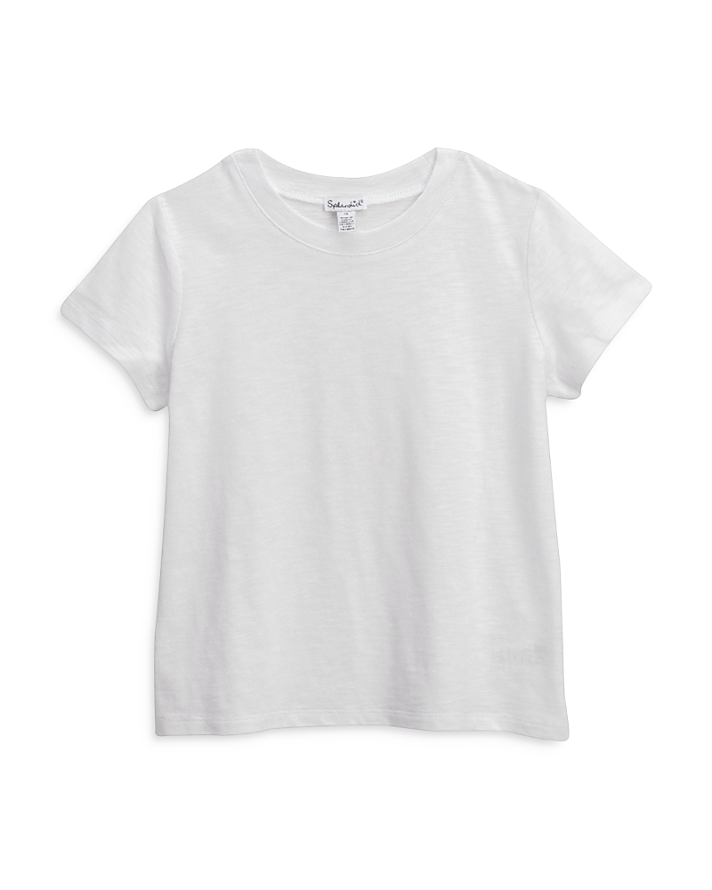 Shop Splendid Girls' Basic Relaxed Fit Tee - Big Kid In White