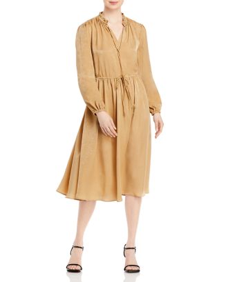 T Tahari Tie Front A Line Dress | Bloomingdale's