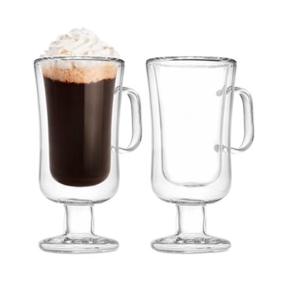 Godinger - Double Walled Irish Coffee Mug, Set of 2