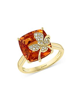 Bloomingdale's - Citrine & Diamond Ring in 14K Yellow Gold - 100% Exclusive