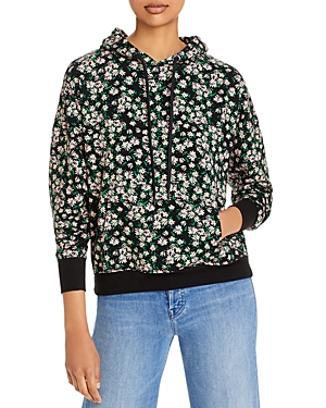 ALICE AND OLIVIA ALICE AND OLIVIA RONAN CUTOUT BACK FLORAL HOODIE,CC104P62004