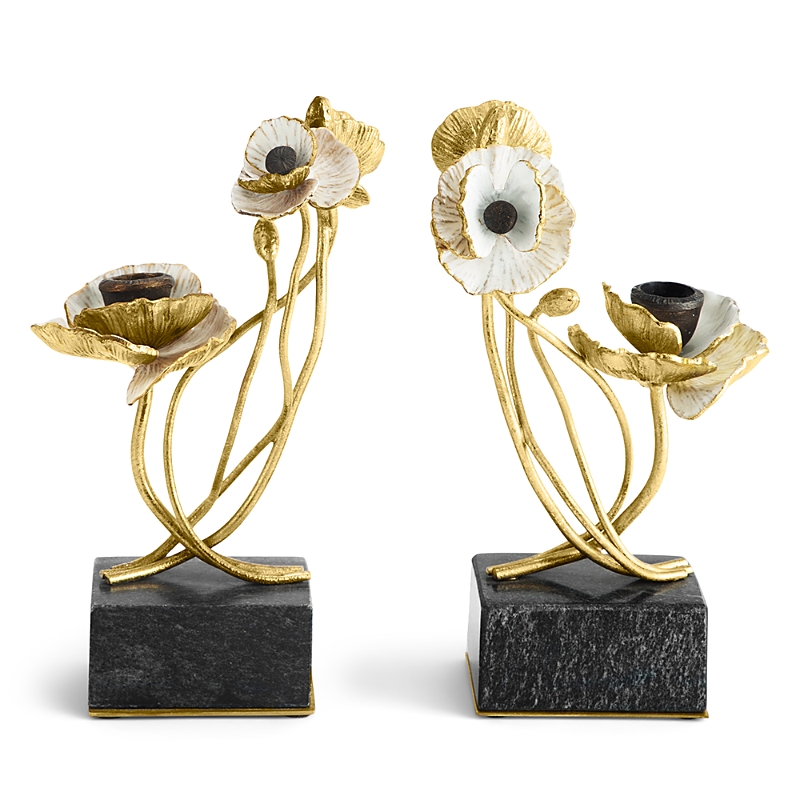 Michael Aram Anemone 2-piece Candleholder Set