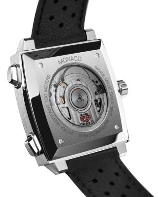 Monaco Calibre 11 Automatic Men's Blue Leather Chronograph, 39mm