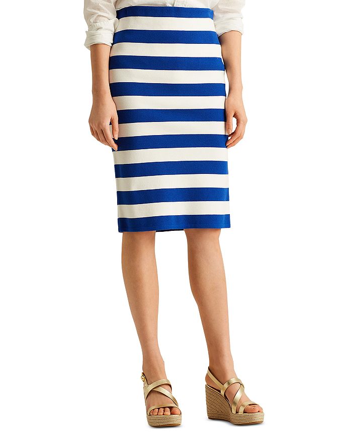 Ralph Lauren Striped Pencil Skirt | Bloomingdale's
