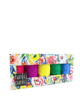 Hanky Panky Signature Low-Rise Thongs, Set of 5