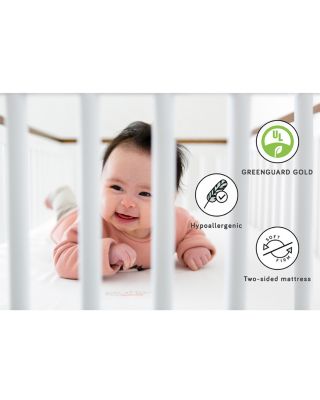 Pure Core Mini Crib Mattress with Hybrid Waterproof Cover