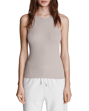Rag & Bone Grey 'the Essential' Rib Tank Top In Gray Dawn