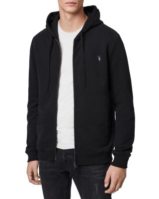 All saints 2025 black zip hoodie