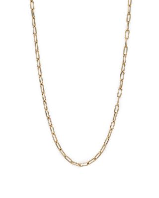 Roberto Coin - 18K Yellow Gold Textured Link Chain Necklace
