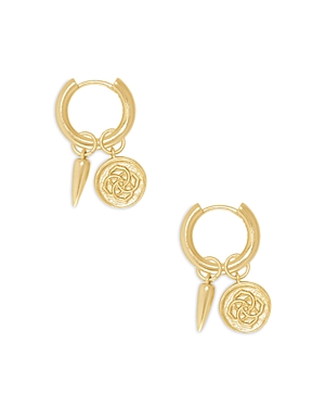 Kendra Scott Kenda Scott Dira Convertible Charm Huggie Hoop Earrings In Gold Metal