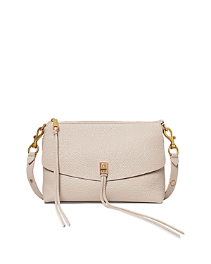 Rebecca Minkoff Darren Small Leather Shoulder Bag In Cashmere/antique Brass