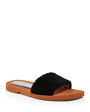 Stuart Weitzman Women's Cammy Slide Sandals In Black