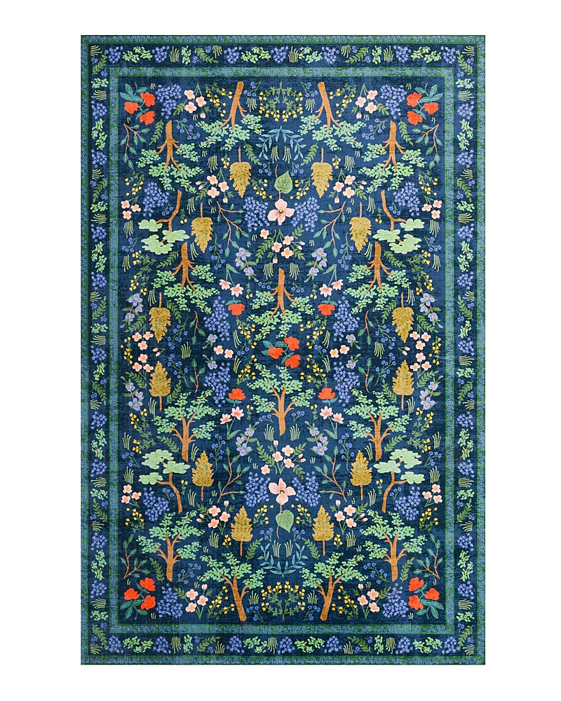 Rifle Paper Co . Jardin Jad-02 Area Rug, 2'3 X 3'9 In Navy