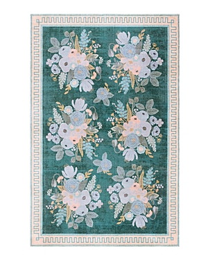 Rifle Paper Co Jardin Jad-01 Area Rug, 5'4 X 7'6 In Emerald