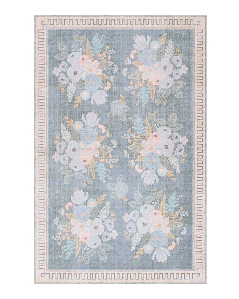 Rifle Paper Co . Jardin Jad-01 Area Rug, 7'10 X 9'6 In Gray