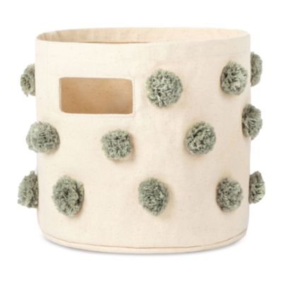 Pom Pom Mini Canvas Storage Bin