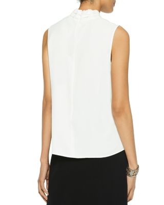 Twist Neck Crepe de Chine Tank