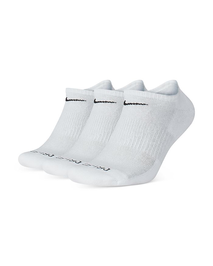 Nike Unisex Everyday Plus Cushion Training No-show Socks (3 Pairs) In White/black