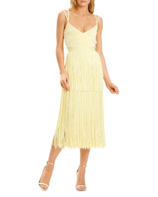 Herve leger dress fringe best sale