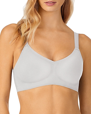 Le Mystere Smooth Shape Wireless Bralette In Platinum Grey