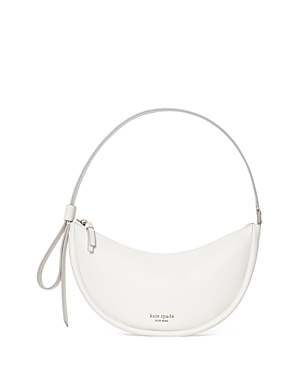 Kate Spade Smile Small Leather Shoulder Bag In Parchment
