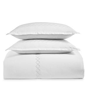Shop Sky Embroidered Percale Duvet Cover Set, Full/queen - 100% Exclusive In White