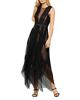 BCBGMAXAZRIA - Andi Lace Trim Evening Dress
