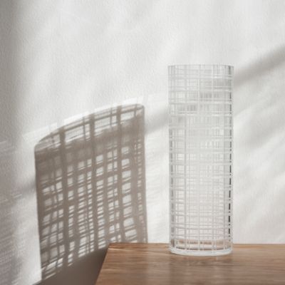 Cut In Number Checker Vase, Large