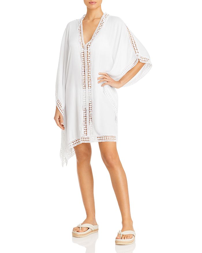 Tommy Bahama - Lace Trim Tunic Swim Cover-Up - 100% Exclusive