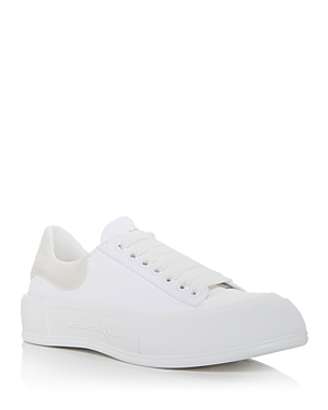 Alexander Mcqueen Deck Plimsoll Low-top Sneakers In White