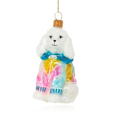 Bloomingdale's - Glass Poodle Ornament - 100% Exclusive