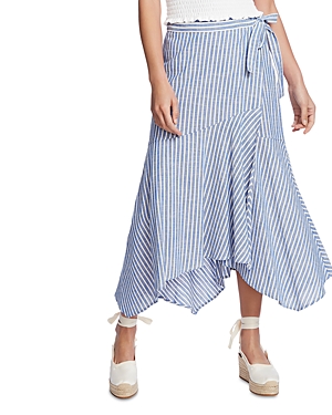 1.STATE STRIPED HIGH LOW WRAP SKIRT,8130400