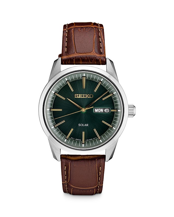Seiko Watch Essentials Solar Watch, 40mm | Bloomingdale's