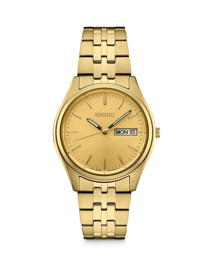 Seiko Watch Essentials Watch, 36.9mm In Gold