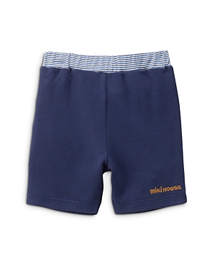 Miki House Unisex Double Tuck Pique Shorts - Baby, Little Kid In Navy