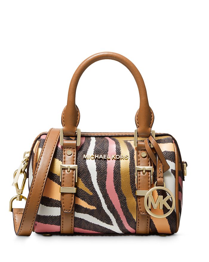 MICHAEL Michael Kors Bedford Extra Small Animal Striped Crossbody