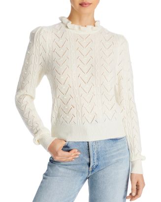 AQUA Ruffled Turtleneck Sweater - 100% Exclusive | Bloomingdale's